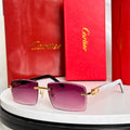 Randlose Hexagonale Rosa Sonnenbrille
