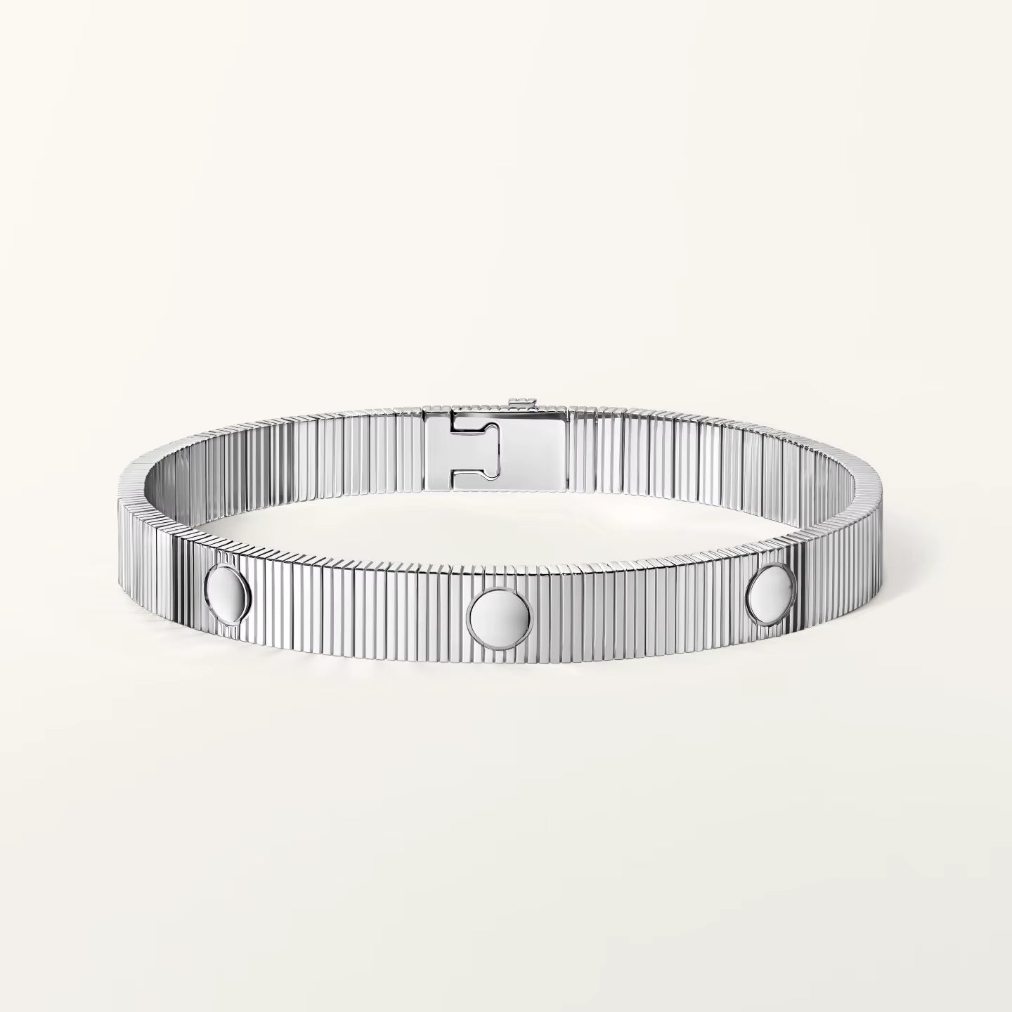 SS 25 Geripptes Edelstahlarmband
