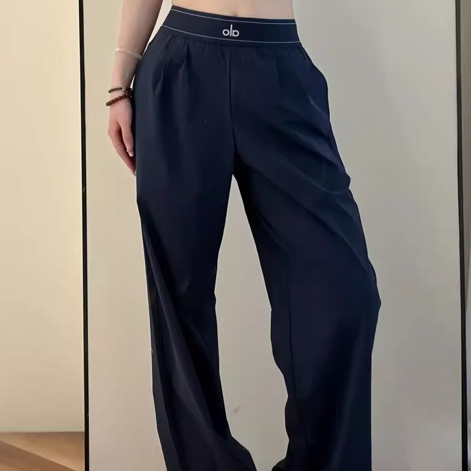 High-Waist Flow Weite Hose
