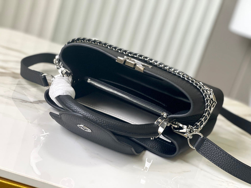 Capucines Trilogy Chain 3-in-1 Black & Pearl