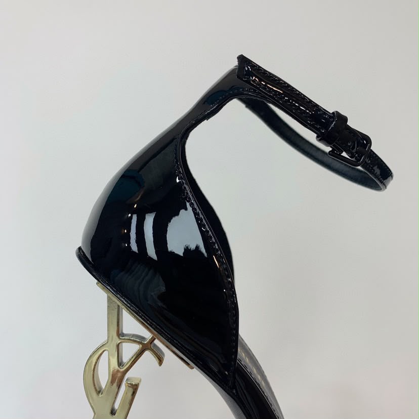 Saint Laurent Opyum 85 Patent Leather Sandals