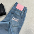 Wide-Leg-Jeans aus Denim MM