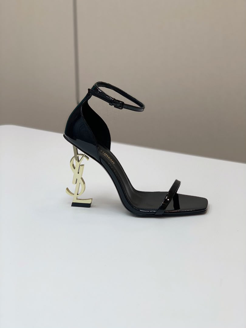 Saint Laurent Opyum 85 Patent Leather Sandals