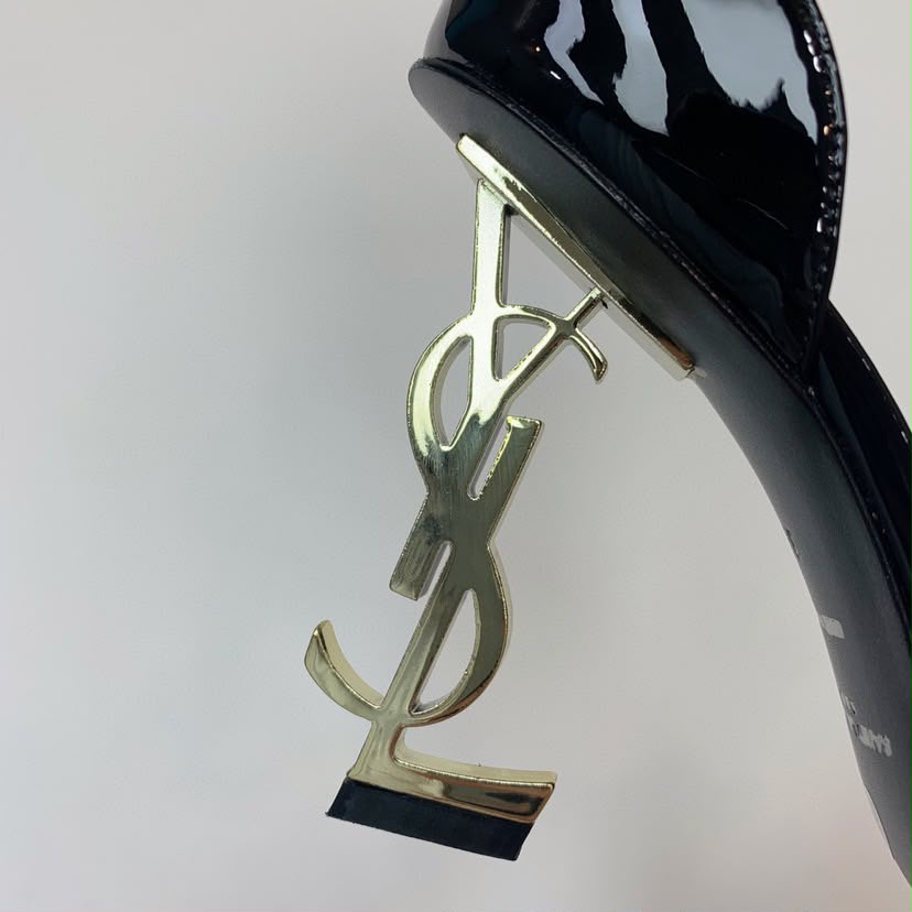 Saint Laurent Opyum 85 Patent Leather Sandals