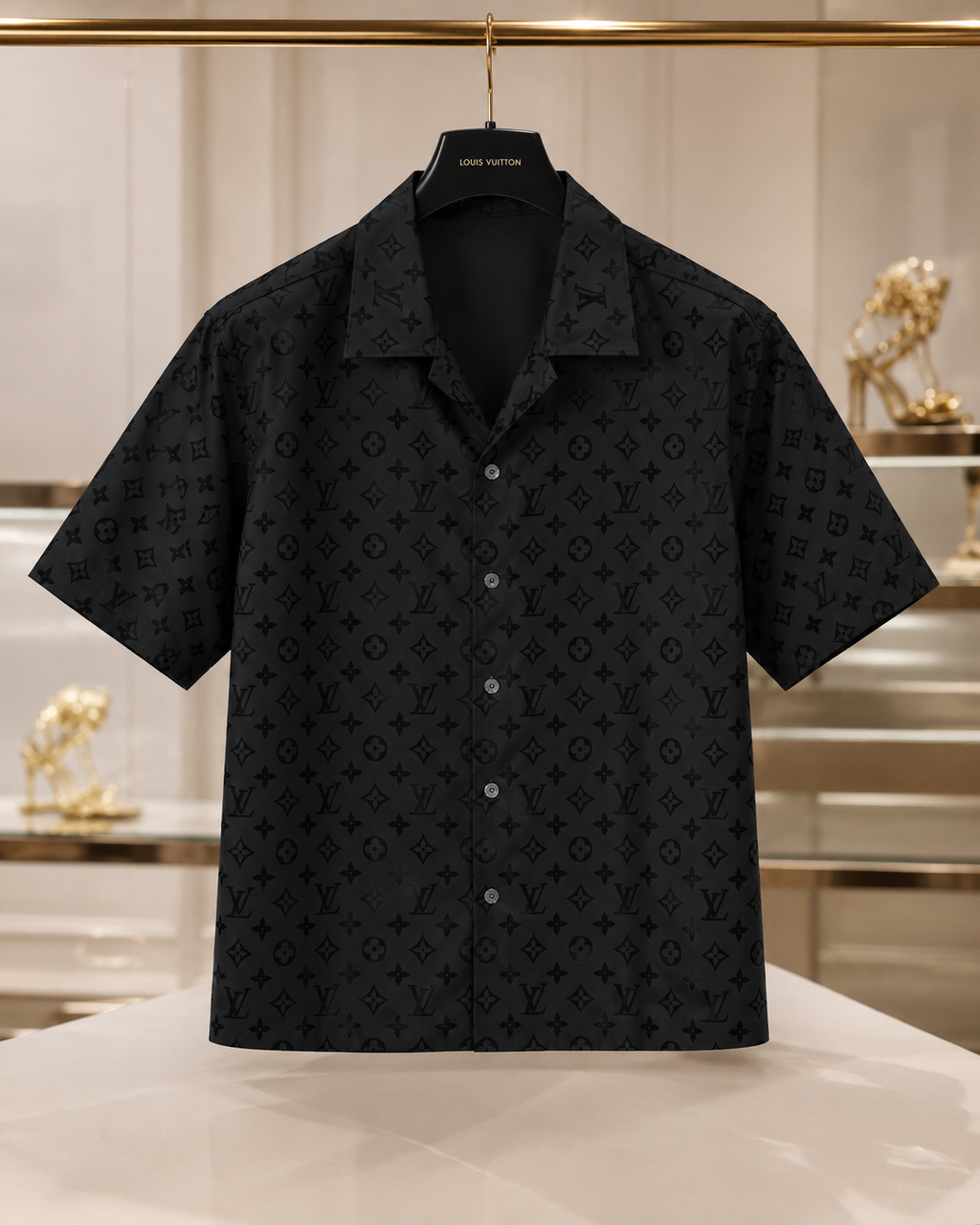 LV black dress shirt